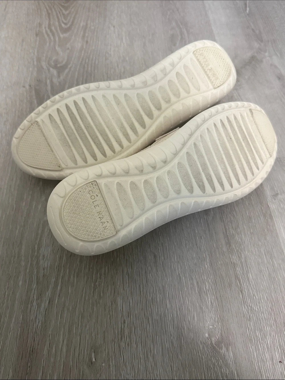 Cole Haan‎ Women's Beige Knit Slip-On Loafers